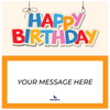 Happy Birthday Banner Piñatagram (School Fun Pack)