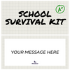 School Survival Kit Piñatagram (School Fun Pack)