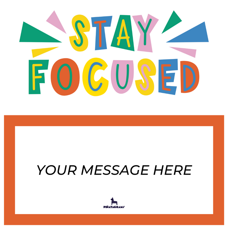 Stay Focused Piñatagram (School Fun Pack)