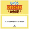 Best Teacher Ever Piñatagram (School Fun Pack)