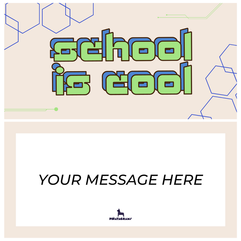 School is Cool Piñatagram (School Fun Pack)